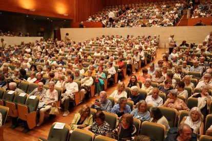 L’Auditori Enric Granados de Lleida va acollir ahir la inauguració del curs 2025-2026. - AMADO FORROLLA