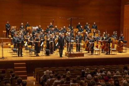 L’OJC, dirigida per Xavier Pagès-Corella, a l’Auditori de Lleida.
