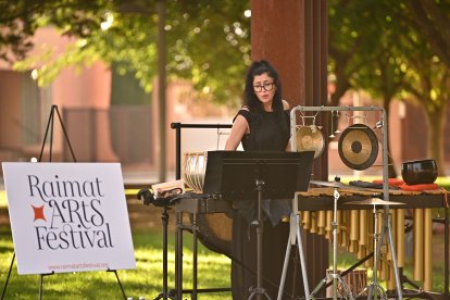 Carme Garrigó durante uno de los conciertos de la cuarta edición del Raimat Arts Festival