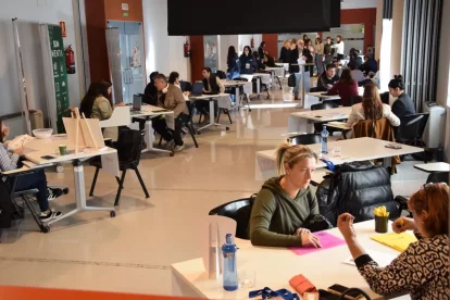 La sessió es va desenvolupar en una sala del CETAP de la Seu. - C.SANS