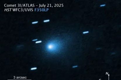 Imatge del cometa capturada pel telescopi espacial Hubble el passat 21 de juliol. - EP