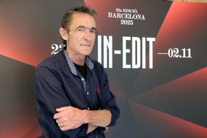 Joan Porta, el 'Gitano de Balaguer', durant la presentació del seu documental.