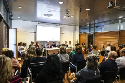 La candidata a rectora, ahir en un acte de campanya al campus de Cappont. - ÍNGRID SEGURA