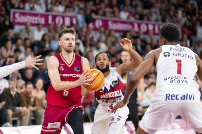 Zoriks, en una acció del partit d'aquest diumenge al Barris Nord.