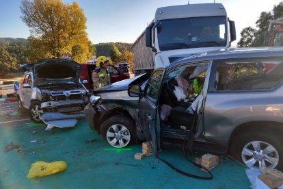 L’accident va tenir lloc dilluns passat a la carretera C-14.