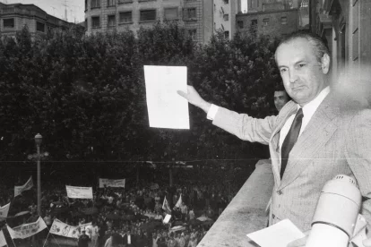 Luis Mardones, governador civil de Lleida entre el 10 d’abril del 1976 i el 25 de juliol del 1977. - FONS GÓMEZ VIDAL/ARXIU FOTOGRÀFIC IEI