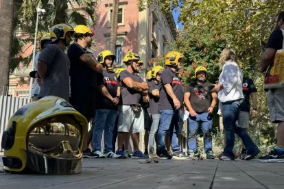 Una de les protestes de Bombers Precaris en Lluita. - BOMBERS PRECARIS EN LLUITA