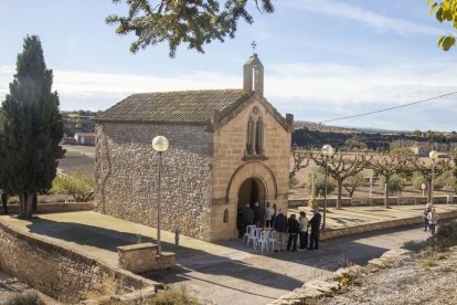 Vista exterior de l’ermita del Pedregal situada a la carretera que uneix el Talladell amb Tàrrega. - LAIA PEDRÓS