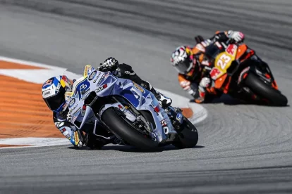 Àlex Márquez, ahir durant el test al circuit de Xest. - EFE/ANA ESCOBAR