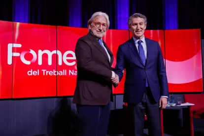 Josep Sánchez-Llibre amb Alberto Núñez Feijóo. - EUROPA PRESS