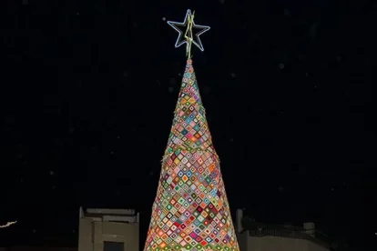 Membres de l’entitat davant l’arbre a Térmens. - A. TÉRMENS