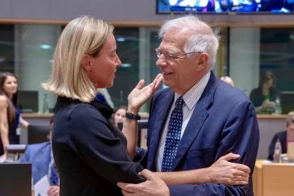 Federica Mogherini i Josep Borrell. - EUROPA PRESS