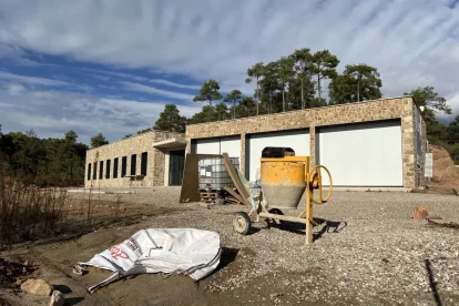 Obres del futur centre nàutic de la Baronia de Rialb. - ACN