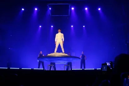 Antonio Díaz ‘El Mago Pop’, ahir al Victòria de Barcelona. - ACN