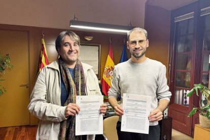 La firma dels dos convenis va tenir lloc la setmana passada. - PAERIA DE CERVERA