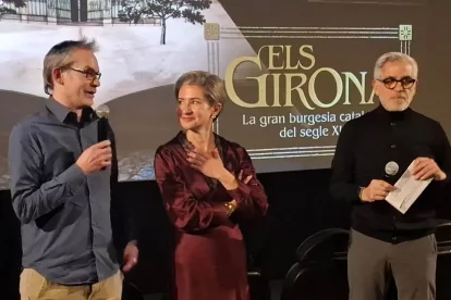 La historiadora lleidatana Lluïsa Pla, dijous, durant la preestrena a Barcelona. - VIDAL VIDAL