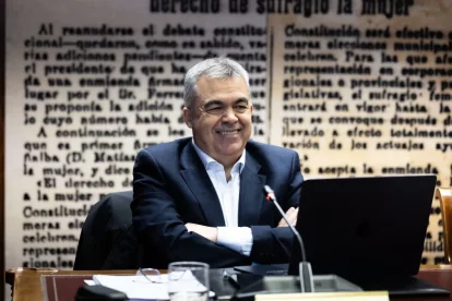 Cerdán, durant la seua compareixença pel cas Koldo a la comissió del Senat. - EUROPA PRESS