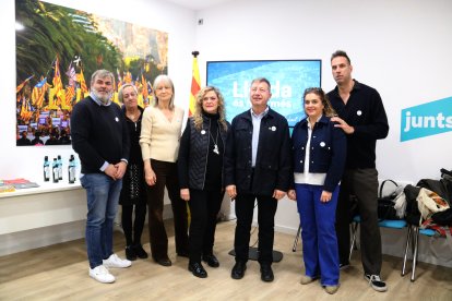 Els membres del grup de Junts a la Paeria de Lleida.