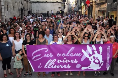 Imatge d’arxiu d’una protesta contra la violència masclista. - SEGRE