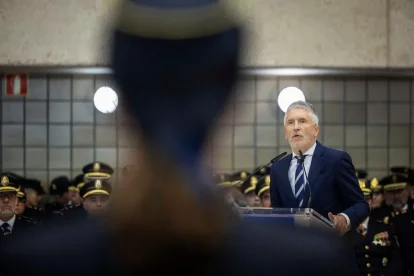 El ministre de l’Interior, Fernando Grande-Marlaska, en un acte del Cos Nacional de Policia.
