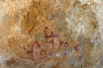 Detall de les pintures rupestres. - GENERALITAT