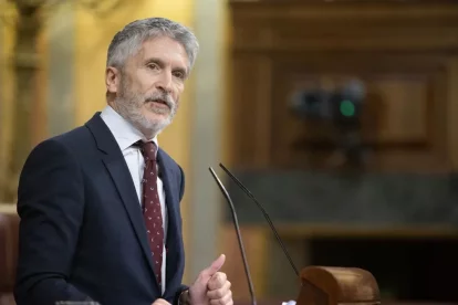 El ministre de l’Interior, Fernando Grande-Marlaska, al Congrés.