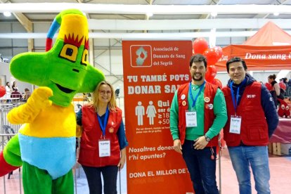Els voluntaris de la donació de sang.