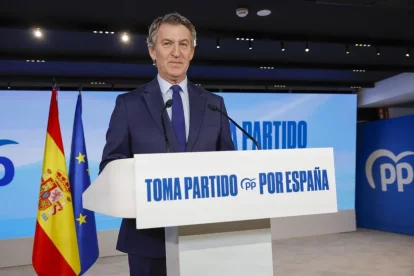 Alberto Núñez Feijóo va fer el seu balanç polític del 2025. - EFE/ZIPI ARAGÓN