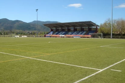 Les obres afectaran els vestidors del camp de futbol. - C.SANS