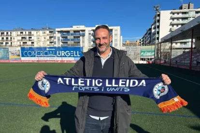 Monsalvo, ahir en la seua presentació com a director esportiu. - ATLÈTIC LLEIDA