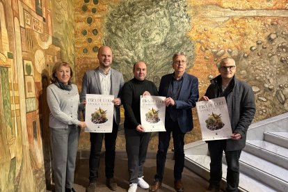 L'acte de presentació de la 29a edició de la Fira de l'Oli de les Borges Blanques a la Diputació de Lleida.