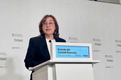 La portaveu del Govern, Sílvia Paneque, en roda de premsa després del Consell Executiu. - EUROPA PRESS