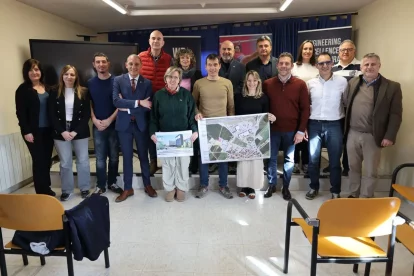 La presentació del projecte, ahir a l’ajuntament de Fondarella. - J.GÓMEZ