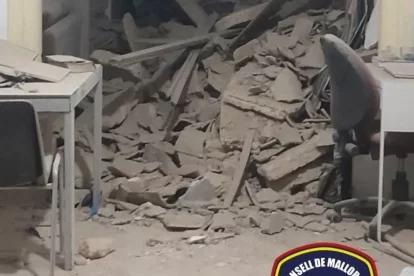 L’estat en el qual va quedar l’habitació dels germans. - BOMBERS DE MALLORCA