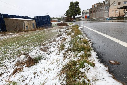 Neu a l'Albi aquest dissabte al matí.