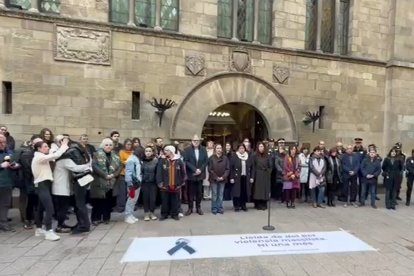 Minut de silenci a la Paeria de Lleida per l'assassinat d'una dona ahir en un pis de la ciutat