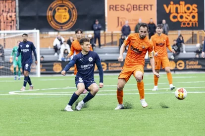 Nil Sauret va tornar a tenir minuts amb l’equip després d’una aturada de dos mesos. - INGRID SEGURA