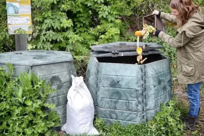 Imatge d’un dels punts de compostatge. - CCC