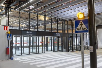 L'accés a la nova estació de busos de Lleida.