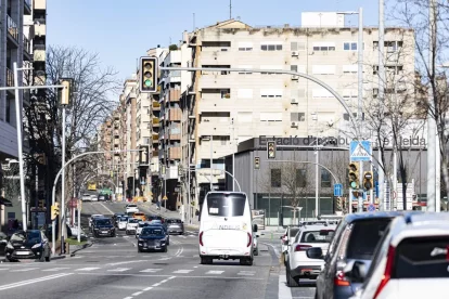 L’estació d’autobusos té l’entrada i sortida de vehicles a Príncep de Viana. - ÍNGRID SEGURA