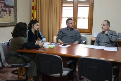 D’esquerra a dreta: Adelaida Villar, Edith Campmajó, Joan Palau i Miguel Pueyo. - AMADO FORROLLA