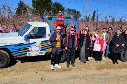 La presentació del 15è Fruiturisme aquest matí a Aitona.