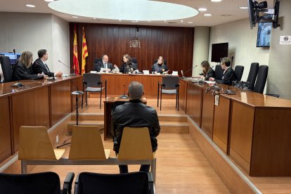 L'acusat, aquest dimecres a l'Audiència de Lleida.