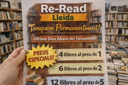 Tanca la llibreria de segona mà Re-read de Lleida