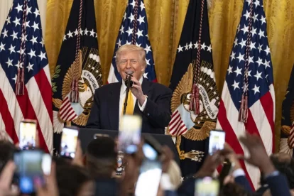 El president dels Estats Units, Donald Trump, a la Casa Blanca. - EUROPA PRESS