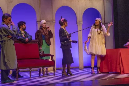 Un moment de la representació que va tenir lloc la nit de dissabte passat. - LAIA PEDRÓS