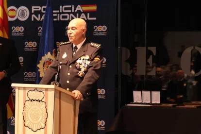 José Manuel García Catalán, en el Dia de la Policia el passat 7 d’octubre a la Llotja.