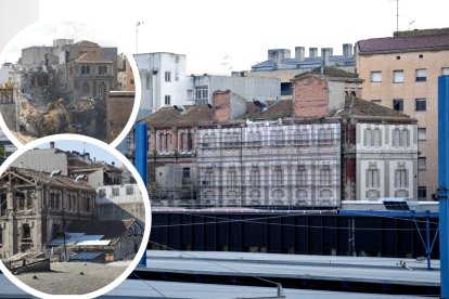 Posen lones per al rentat de cara de l'històric edifici modernista de La Meta de Lleida
