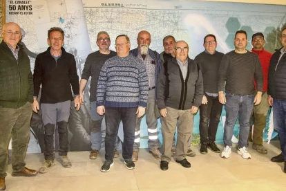 Imatge dels integrants de la junta directiva del Canalet. - LAIA PEDRÓS