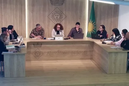 El ple de Soses que va descartar construir la pista poliesportiva.
